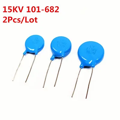 2Pcs 15KV 102 103 221 222 471 472 681 101-682 K High-voltage Ceramic Capacitor • $2.17