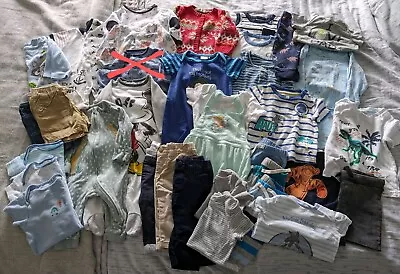 Huge Boys Clothing Bundle 3-6 Months - 33 Items • £15