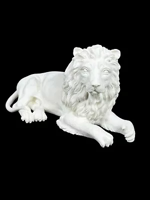 A. Giannel Signed Lion Made In Italy Hand Crafted White Carrara Bonded Marble • $39.99