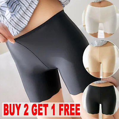 Women's Soft Elastic Safety Pants High Waist Under Leggings Shorts Anti Chafing • £3.46