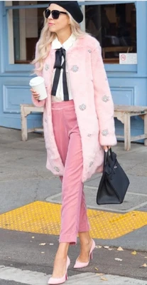 $75.62 • Buy Faux Fur Coat Diamontes Gem Jacket  Bejewelled   Blazer Zara