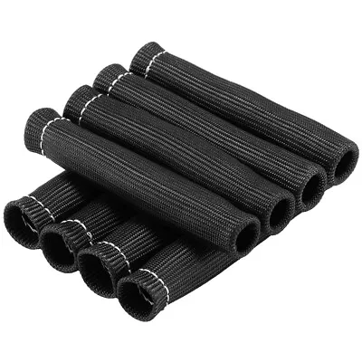 2500° 6  Spark Plug Wire Boots Protector Black Sleeve Heat Shield Cover 8Pcs Set • $7.99