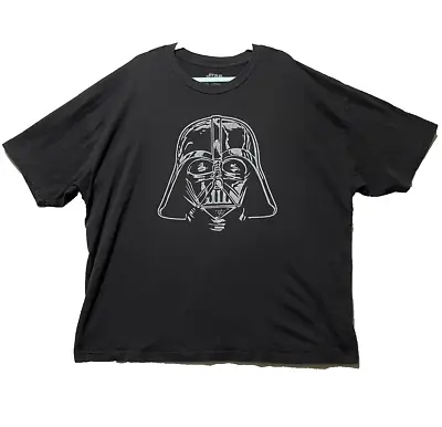 Star Wars T-Shirt Adult 3XL Darth Vader Helmet Logo Black Fifth Sun Lucas Films • £15.44