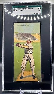 Ed Walsh Fred Payne 1911 T201 Mecca Double Folders Sgc 45 Vg + 3.5 • $225