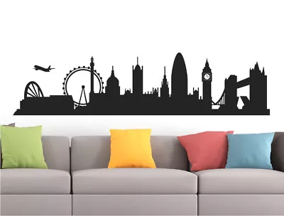 London Skyline Wall Sticker | London City Wall Decal | London Silhouette Sticker • £20.99