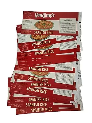 Wholesale Lot 40 Van Camp's Spanish Rice Tin Can Label Paper Vtg Ephemera • $14.99