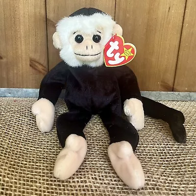 1998 TY Beanie Baby Mooch The Spider Monkey Stuffed Plush Toy With Tags • $3