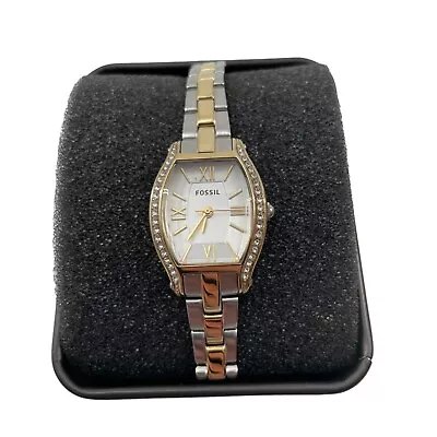 Fossil Molly ES3287 Women’s Two Tone Stainless Steel Analog Quartz Watch NIB • $44.99