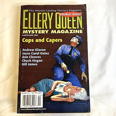 Ellery Queen Mystery Magazine Cops And Capers Double Issue March April 2007 • $7.99