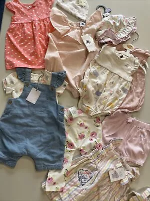 NEW Baby Girl 3-6 Months Clothes Bundle Summer • £11.60