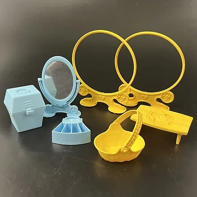 Vintage My Little Pony Dream Castle Accessories Lot 1984 G1 Mirror Basket Rings • $18.99