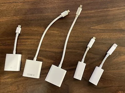 Apple Adapters: Thunderbolt 2 GigabitEth 2x MiniDisplay-VGA 1x MiniDisplay-DVI • $19.99