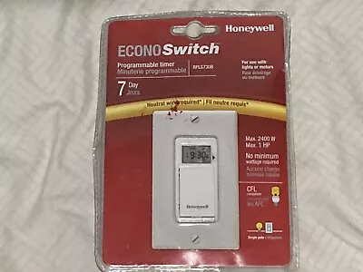 Honeywell EconoSwitch RPLS730B 7-Day Programmable Motor & Light Switch Timer NEW • $25