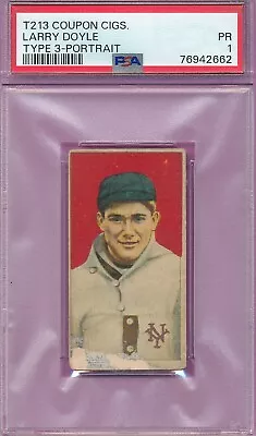 Psa 1 Pr T213-3 Larry Doyle Portrait 1919 Coupon Cigs Prewar Graded Type 3 Tphlc • $263.50