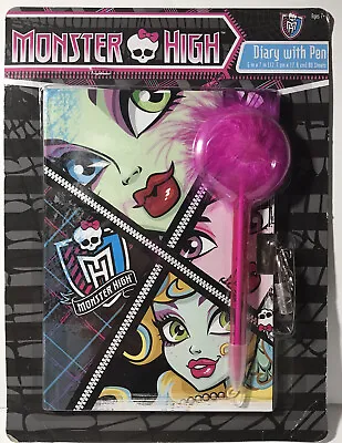 Monster High Diary With Pen 2013 Retired New Old Stock Sealed • $20