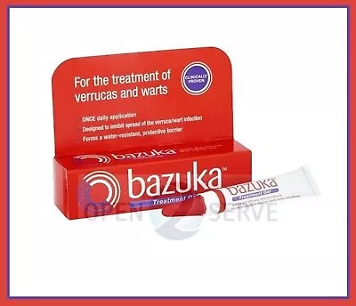 Bazuka Wart Remover Freeze Gel Verucca Treatment Easy Effective Foot Care UK # 1 • £6.99