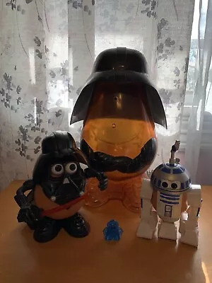 Disney Mr Potato Head Star Wars Darth Vader R2D2 Lot With Storage • $24.50