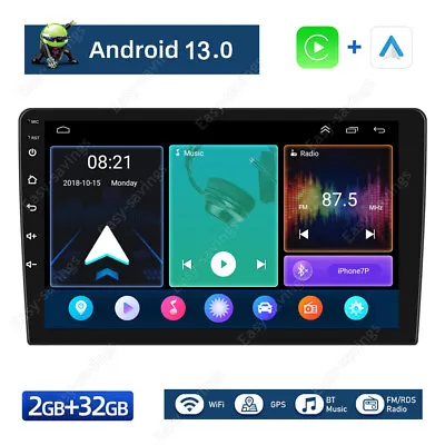 10.1'' Double 2 Din Android 13 Car Radio GPS WIFI BT Carplay Touch Screen Stereo • $65.88
