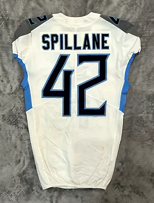 ROBERT SPILLANE ROOKIE Game Worn Used NFL TITANS Jersey PHOTO MATCHED Raiders GU • $2995.42