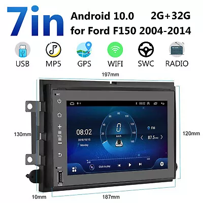 Car Stereo Radio Android 10.0 Apple Carplay GPS For Ford Mustang 2005-2009 • $175.85