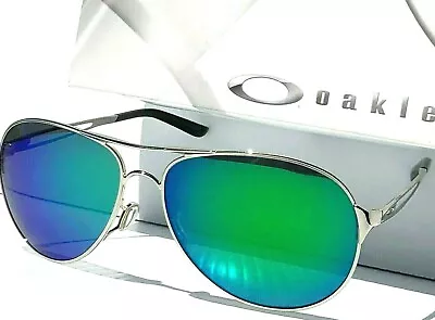 NEW* Oakley Caveat POLARIZED Galaxy Jade Silver Aviator Womens Sunglass 4054 • $148.87