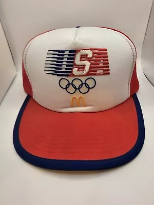 Vintage 1984 Olympics Mcdonald's Mesh Trucker Hat • $15