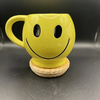 Vintage McCoy Pottery USA Yellow Smiley Face Mug/cup Made In USA  1970's • $22.75