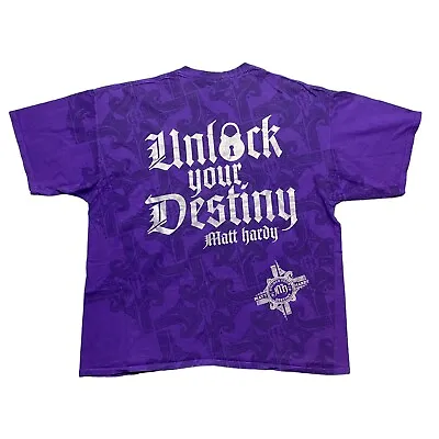 2007 Matt Hardy WWE WWF Unlock Your Destiny T-Shirt Adult Size 2XL • $100