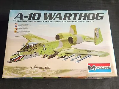 Monogram 1/72 A-10 Warthog Plastic Model Kit 5430 NIB VINTAGE KIT • $19.99