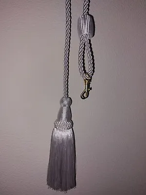 Decorative Bathroom Tassel Pull Cord  Silver  Colour (SIL) Light Pull • £11.99