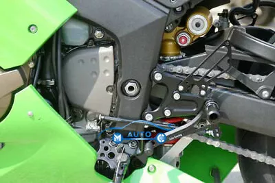 CNC Rearset Foot Pegs Rear Set For Kawasaki NINJA ZX6R ZX 6R 05-08 06 07 Black • $99.55