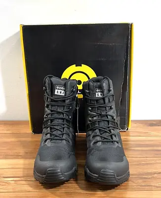 8.5 Wide Nib Men's Original S.w.a.t. Alpha Fury 8  Side Zip Boots 177501 Black • $75