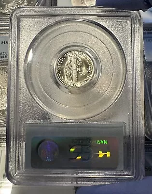 1942-S 10c MERCURY DIME PCGS MS66 BLAST WHITE–SUPER FLASHY! • $59