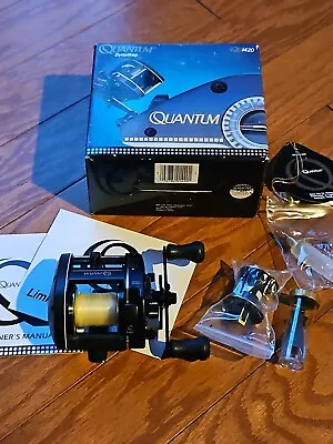 Quantum DynaMag Graphite QD 1420 Bait Caster Reel IN BOX W/ Parts EXCELLENT! • $47.99