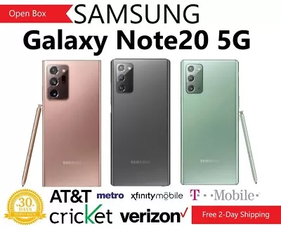 Samsung Galaxy Note 20 5G N981U 128GB Unlocked T-Mobile AT&T Verizon Smartphone • $223.20