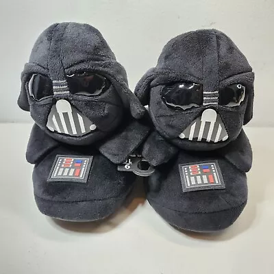 Star Wars Darth Vader Mens Slip On House Slippers Size 9 - 10 Black NEW • $11.99