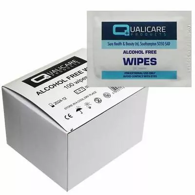 £21.99 • Buy Alcohol Free Wipes - Sterile, Wound, Cuts. Piercing, Tattoo, Nail, Tattoo