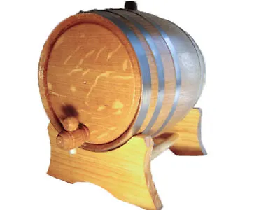 10 Liter Steel Hoop Oak BARREL For Whiskey And Spirits - Free Engraving • $99