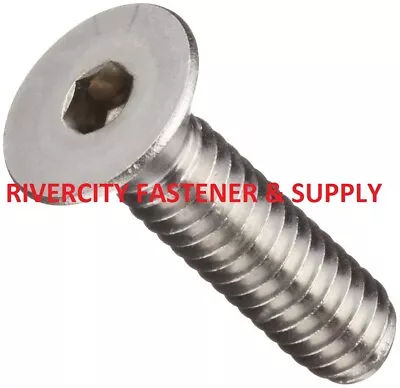 (100) 8-32x1/2 Flat Head Allen Socket Cap Screws Stainless 8/32x1/2 #8x32x1/2 • $10.88