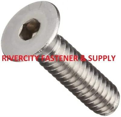 (5) 6-32x3/8 Flat Head Allen Socket Cap Screws Stainless 6/32x3/8 #6x32x3/8 • $6.88