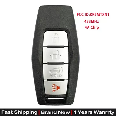 For 2021 2022 2023 Mitsubishi Outlander 4-Button Smart Remote Key Fob KR5MTXN1 • $22.85