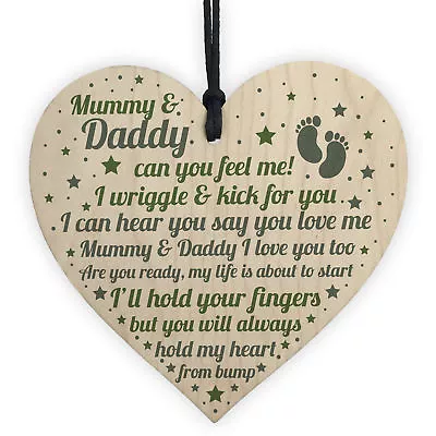 Mum To Be Dad To Be Gift Heart Baby Keepsake Gift From Bump To Mummy Daddy • £3.99