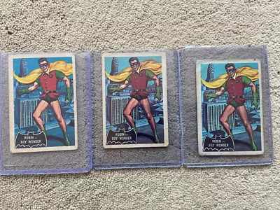 3 X 1966 AB&C Batman Black - Robin Boy Wonder No. 2 Card • £25