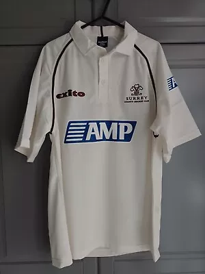 Vintage 2001 Surrey County Cricket Slub Shirt - BNWT - Size M • £40