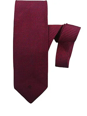 VERSACE Red Geometric Medusa Silk Tie ITALY 60 / 3.6  EC • $73.98