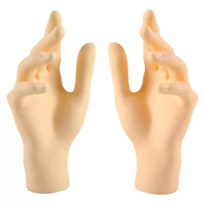 A Pair Of Female Hands Mannequin Women Show Plastic Model Skin Color • £12.29