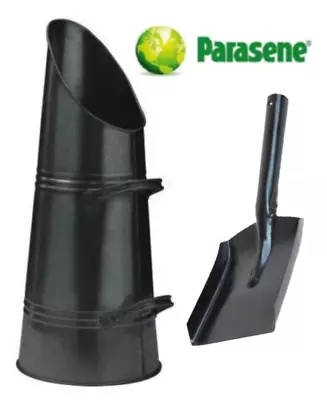 Parasene Black Coal Scuttle Bucket 21.5  Metal Hod Fire Place Skuttle +4  Shovel • £20.95