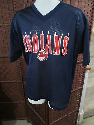 Vintage Cleveland Indians Omar Vizquel Mesh Pullover Jersey Shirt M/L Guardians • $5.81