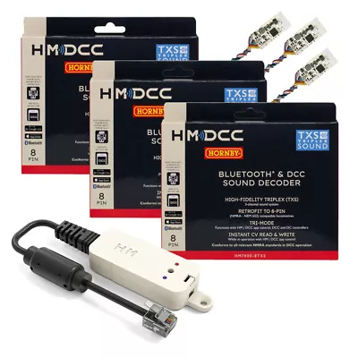 Hornby HM7000 DCC Elite/Select Upgrade Bundle With 8-Pin Decoders • £219.95