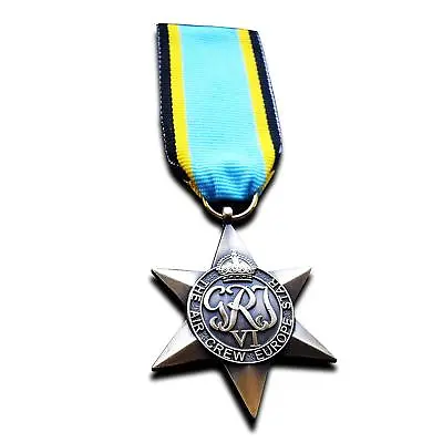 British World War 2 Replica Service/Campaign Medal AIR CREW EUROPE STAR WW2 • £8.99